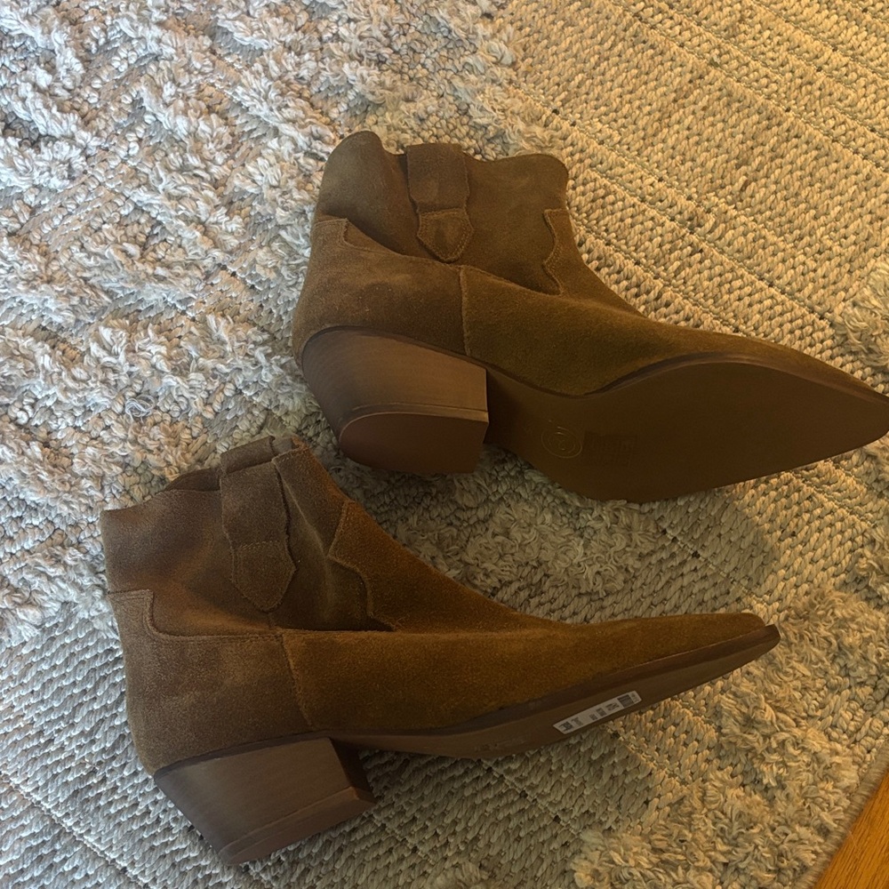 Marshalls Tan Suede Ankle Booties